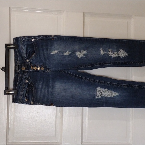 Rue21 twentyone black Jeans Juniors 0R High waisted - Picture 2 of 10